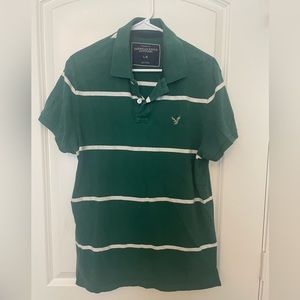 American Eagle Vintage Fit Striped Polo L